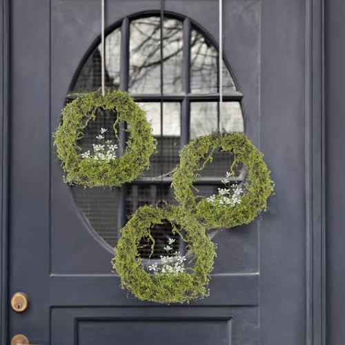 FAICOIA Artificial Moss Hanging Planter for Wall and Window