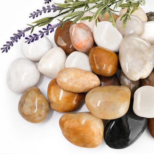 18lb Mix River Rocks for Plants and Decor