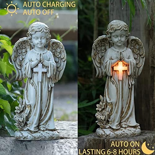 Solar Powered Angel Statue Garden Decor 1212 Inch
