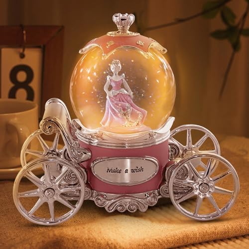 Cinderella Snow Globe Music Box for Girls