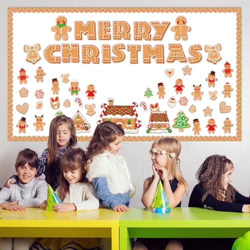 Christmas Gingerbread Bulletin Board Decoration Set