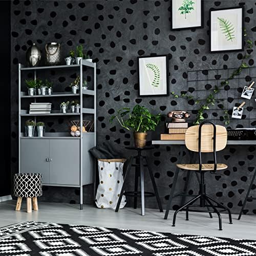 Outus 500 Pieces Black Irregular Dot Wall Sticker