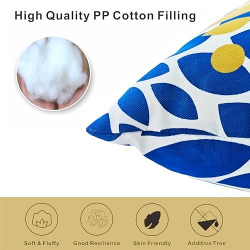 JMKaixin 2 Pack Waterproof Throw Pillows 18x18 Inch