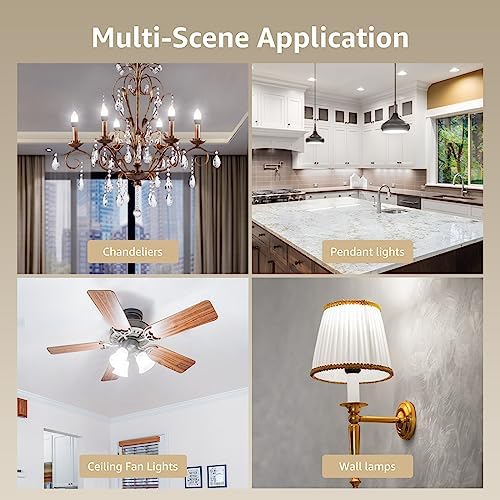 Lepro E12 LED Candelabra Bulbs 3 Pack Daylight White