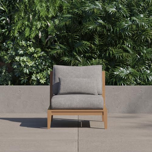 Outer Outdoor Throw Pillow Dark Pebble Gray 12x20
