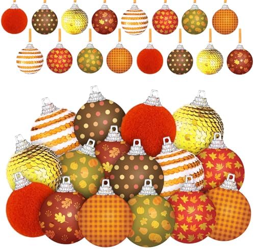 XunYee 24 Pcs Fall Hanging Ornaments