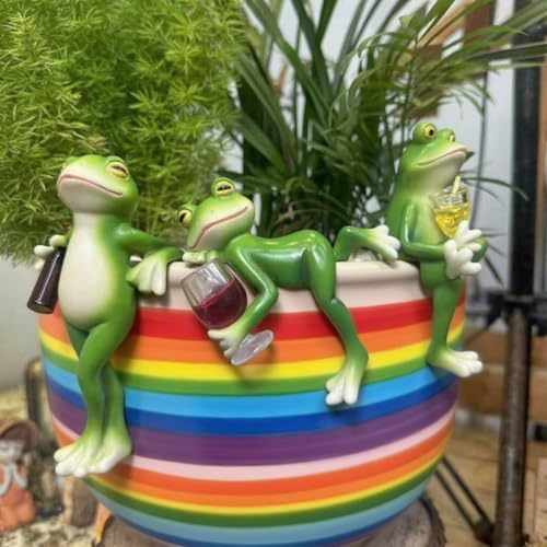 Sherum Tipsy Frog Trio Set - 3 Wine Bottle Huggers