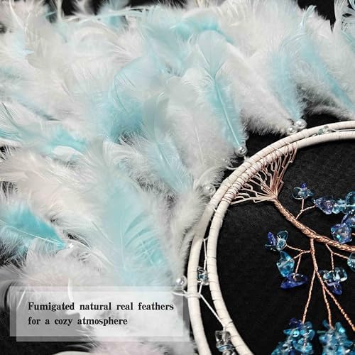 Handmade Blue Dream Catcher for Bedroom Adult Wall Decor