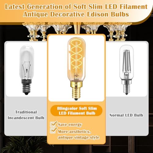 Dimmable E12 LED Candelabra Bulbs 40W Equivalent 6 Pack
