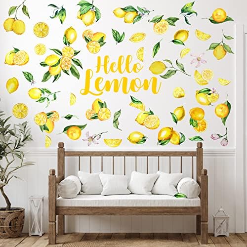 Haull 6 Sheet Lemon Wall Decals Peel and Stick
