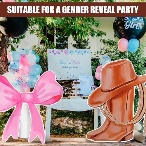 Faccito 2 Pcs Gender Reveal Decorations