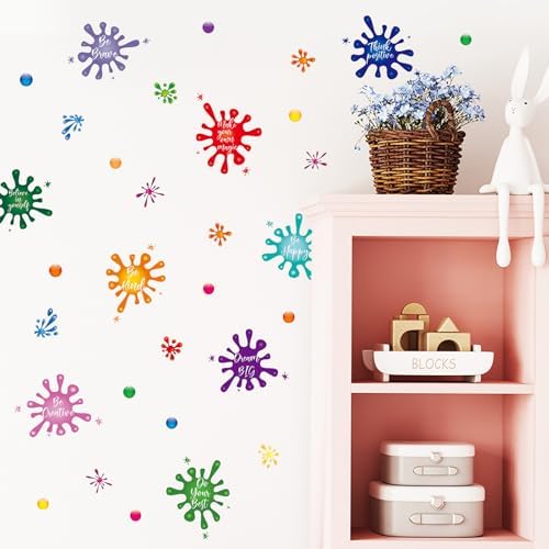 Colorful Inspirational Wall Decals for Kids Classroom