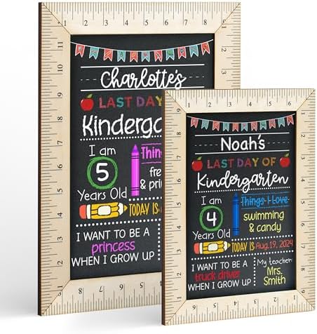 Last Day of School Chalkboard Personalized