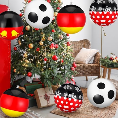 12 Pcs 9 Inch Inflatable Christmas Ball Ornaments