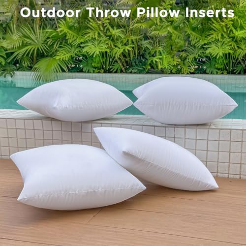 16x16 Outdoor Pillow Inserts Set of 4