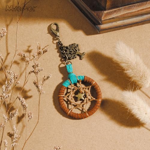 Retro Style Handmade Macrame Dream Catcher with Tree of Life Accessories
