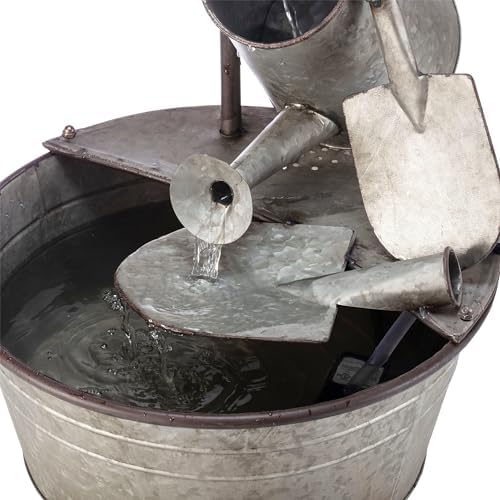 Alpine Corporation YHL106 3-Tiered Garden Tools Fountain