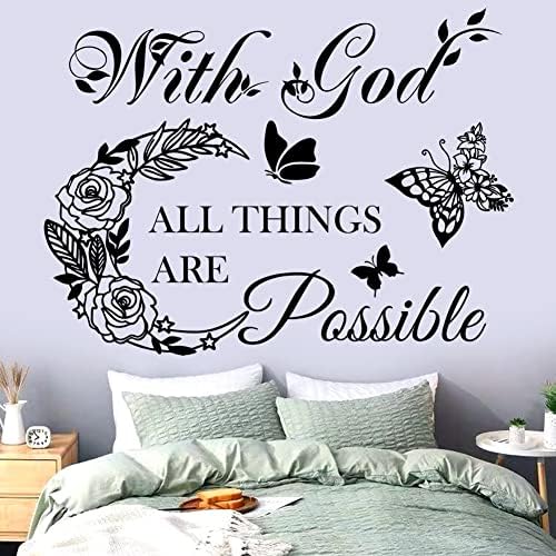 Inspirational Wall Decals with God Things Are Possible
