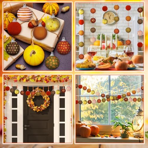 XunYee 24 Pcs Fall Hanging Ornaments