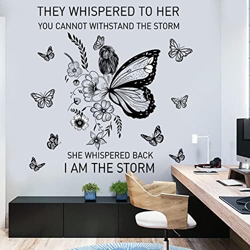 Inspirational Wall Art Quotes Decals Butterfly Motivational Stickers