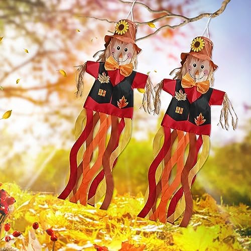 Scarecrow Windsock - Fun Fall Decor for Yard
