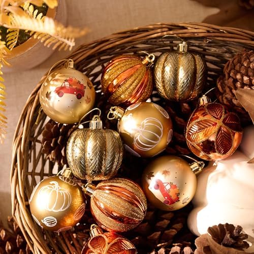 DECOR BY HANNAH Fall Harvest Tree Decorations 20ct