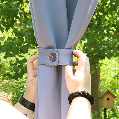 Sunnydaze 101 x 83 Inch Blackout Curtain with Grommet Top and Tieback
