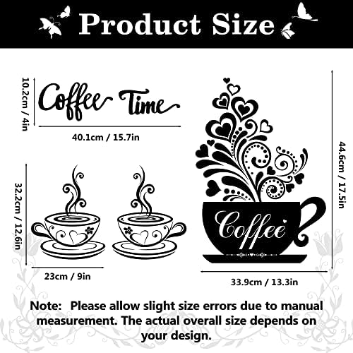 Coffee Cup Wall Decals Vinyl Kitchen Decor Stickers