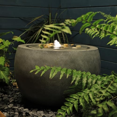 Tankana Garden Bubbler Fountain with Lights and Pump