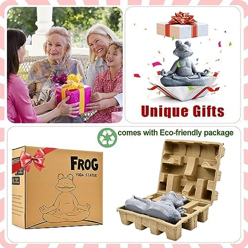 Goodeco 125 L Meditating Yoga Frog Statue