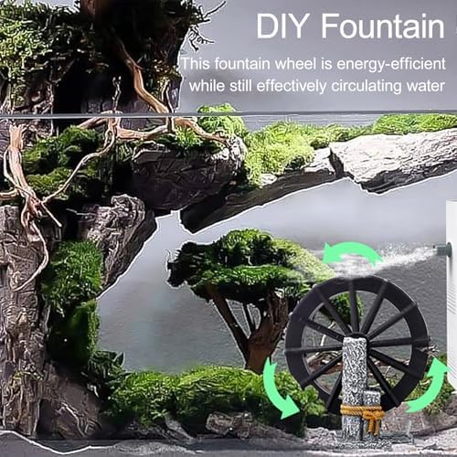 Miniature Water Wheel Fountain Decor For Home Garden