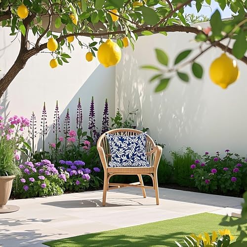 JMKaixin 2 Pack Waterproof Square Outdoor Pillows