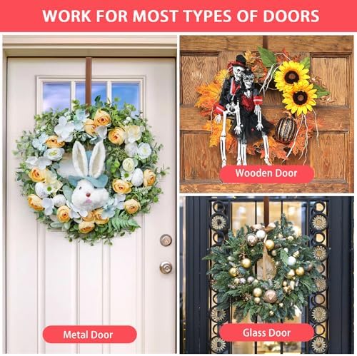 12 Inch Wreath Hanger for Front Door Hooks