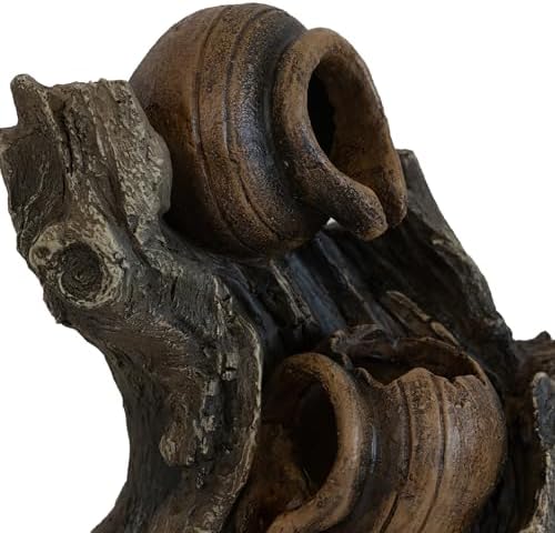 Charming 3-Tier Water Fountain with Rustic Brown Design