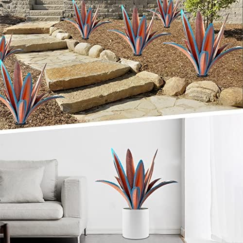 TOMBABY Iron Agave Garden Statue Outdoor Decoration