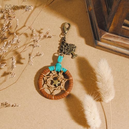 Retro Style Handmade Macrame Dream Catcher with Tree of Life Accessories