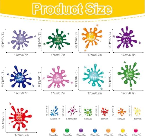 Colorful Inspirational Wall Decals for Kids Classroom