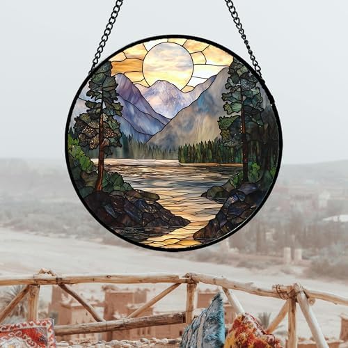 Stained Glass Window Hanging for Home Decor