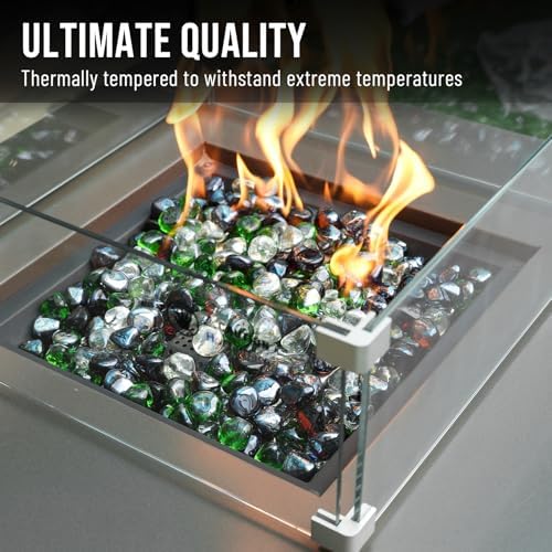 Skyflame 10 Pound Fire Glass Blend for Fire Pit