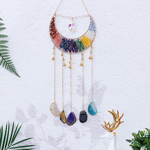 Dreamsum Crystal Agate Dream Catcher Tree of Life Wall Hanging