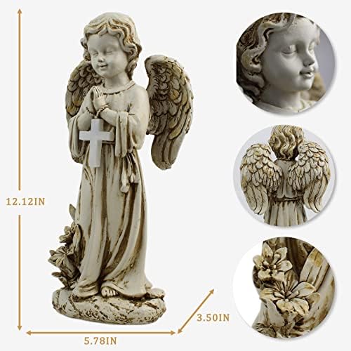 Solar Powered Angel Statue Garden Decor 1212 Inch