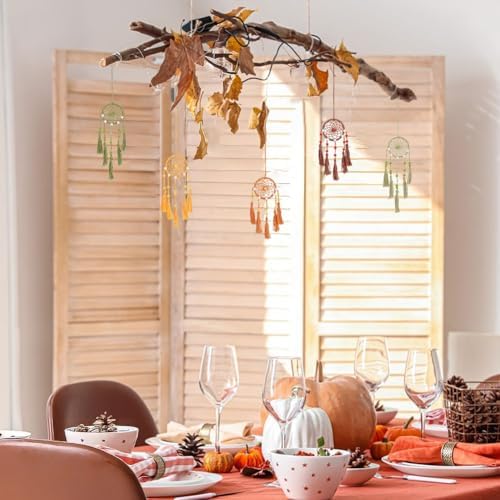 INFUNLY 15PCS Mini Dream Catcher Craft Kit for Beginners