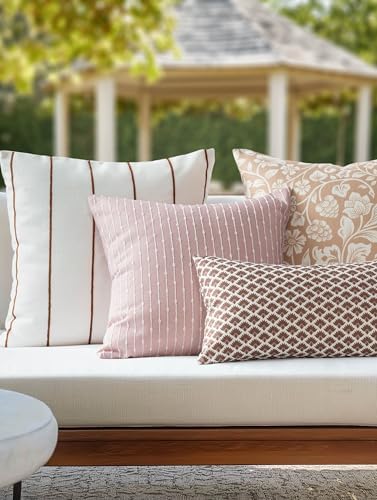 Crumbs Home Modern Farmhouse Fall Linen Throw Pillow Cover