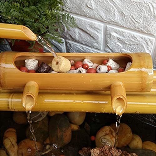 Bamboo Fountain Outdoor Garden Decoration with Water Pump