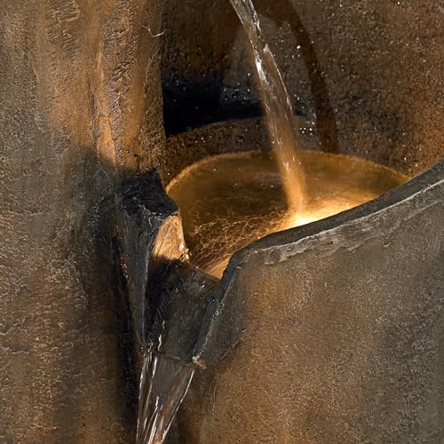 John Timberland Sphere Curve 39 12 High Indoor Outdoor Fountain