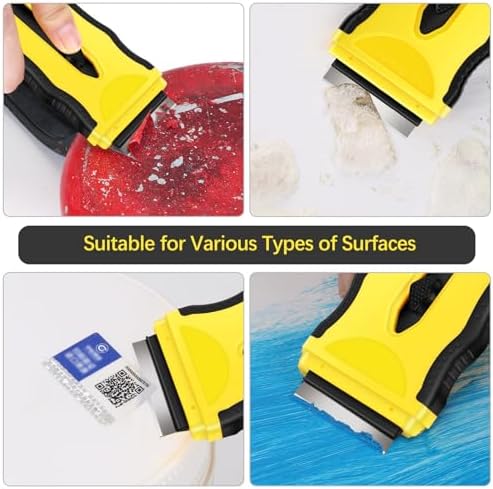 DEKEones 2-in-1 Scraper Tool with 5Pcs Plastic and 5Pcs Metal Blades
