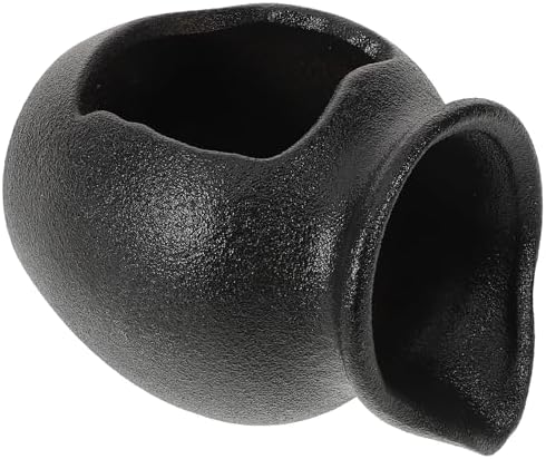 QianShi Black Ceramic Fountain Jar Water Feature