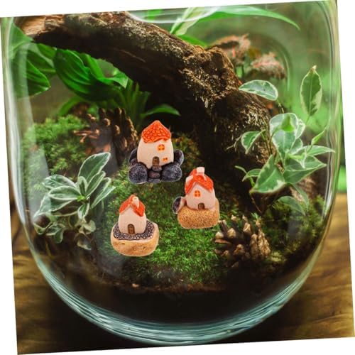IMIKEYA 6pcs Miniature Resin House Decor for Fairy Gardens