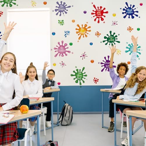 Colorful Inspirational Wall Decals for Kids Classroom