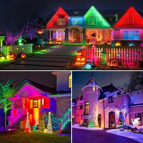 CREPOW RGBW Pond Lights Set of 6 with Remote Control